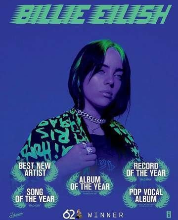 Billie Eilish - Grammy Awards 2020